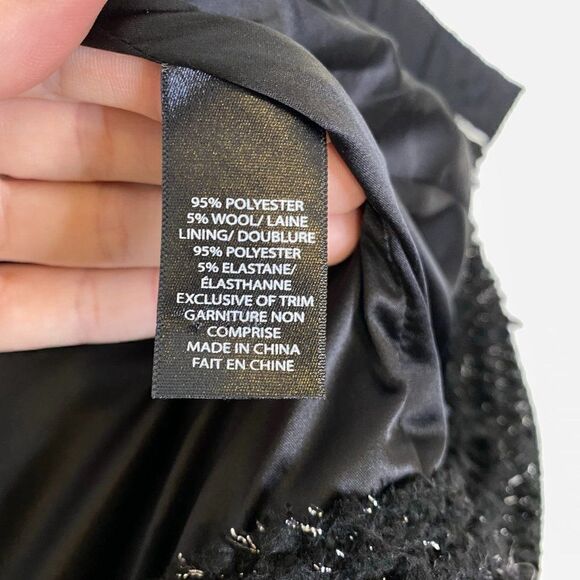 Pink Tartan Black Metallic Tweed Blazer with Chain Details - Picture 7 of 8